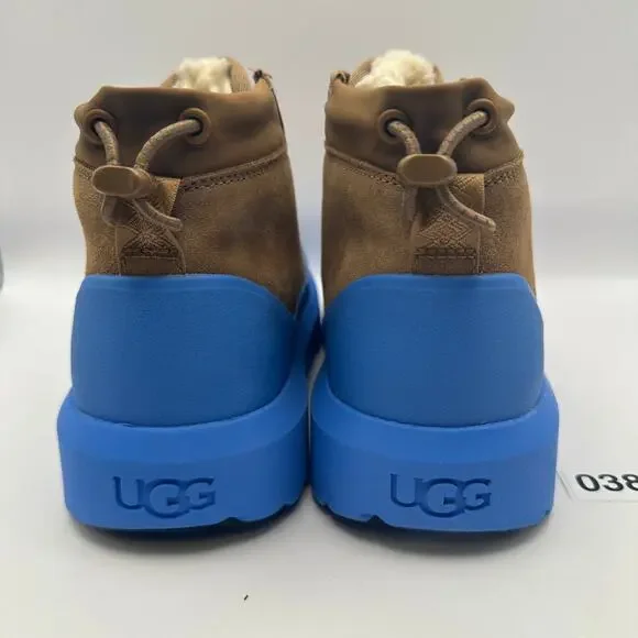 UGG Men's 6 NEUMEL Weather Hybrid Chestnut Waterproof Boot Sheepskin 1143991 - Picture 4 of 6